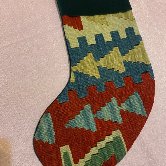 Festive Geometric Holiday Stocking 18" - Picture 2 of 3